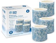 Fette Filter - Upgraded Blue Mesh Treated Layer Humidifier Wicking Filters Compatible with Honeywell HAC-504AW, Filter A for Models HAC-504, HAC-504AW, HCM 350 and Other Cool Mist Models - Pack of 4