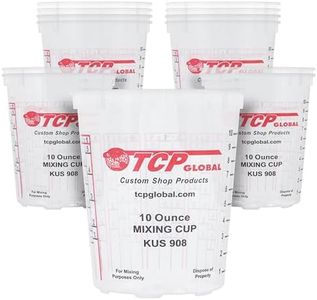 Custom Shop Box of 12 Each - 10 Ounce Paint Mixing Cups Cups Have calibrated Mixing ratios on Side of Cup Box of 12 Cups