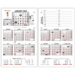 AT-A-GLANCE 2025 Desk Calendar Refill, Daily, 4-1/2" x 7-1/2", Large, Loose-Leaf, Burkhart's Day Counter (E7125025)