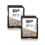 Silicon Power 2-Pack 512GB V60 R/W Up to 280/170 MB/s Superior Pro UHS-II SDXC Memory Card