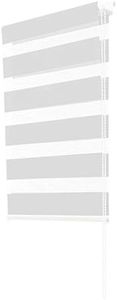 IDMarket - Store Enrouleur zébré Jour Nuit 70 x 120 cm Blanc