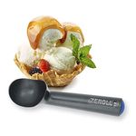 Zeroll 1012-ZT Zerolon Hardcoat Anodized Commercial Ice Cream Scoop with Unique Liquid, Aluminum, 3 ounces, Black