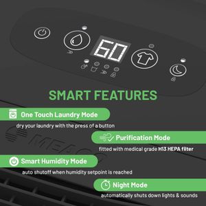 MeacoDry Arete One 20L Dehumidifier – Quiet Home Moisture Removal