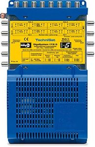 TechniSat GIGASYSTEM 17/8 G Multiswitch System for Satellite Systems (up to 4 Satellite Positions, for 4 Quattro LNB, 8 Subscribers, Input of Antenna Signals, Base Unit, Power Supply, Expandable)