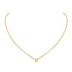 ChicSilver Dainty Gold Letter H Pendant Necklace Minimalist Jewelry for Women Initial Charm with Chain