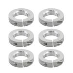 Sewtanc Sure-Loc Lock Rings Full Size Lock Ring with Precise Matingstandard 7/8 -14 Inch Easy On/Off Splint Ring Design Die Lock Rings Applies Constant Pressure 6pcs