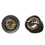 PIONEER TS-A301TW, 20mm Dome Component Tweeter Car Speaker, Precise Upper Range, Clear Sound Quality, Easy Installation, Full Gold Color, Pair with Midrange Drivers and Subwoofers for Complete Sound