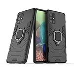 nh Xiaomi Mi Note 10 Case, Hybrid Heavy Duty Protection Shockproof Defender Kickstand Armor Case Cover + Tempered Glass Screen Protector [2-Pack] for Xiaomi Mi Note 10 - Black