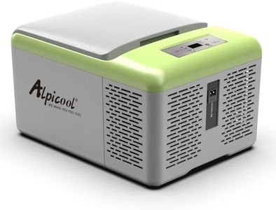 Alpicool C9PT 9L Compressor Car Fridge Freezer, DC 12v Camping Refrigerator, Portable Mini Cool Box for TruckCampervanRVBoat, -20℃ to 20℃