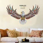 JAAMSO ROYALS New Eagle Wings Large Sticker for Wall, Wall Design, Wall Design Sticker for Hall, Wall Stickers for Bedroom Big Size, Sticker for Wall Decoration Wall Sticker (60CM X 90CM)