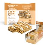 GoKrisp, Energy Square by Jimmy Sevigny, 15 gr Protein Pastry, Tasty Apple & Salted Caramel, High Protein Snacks, Nut & Peanut Free, Gluten Free, (12-Pack)