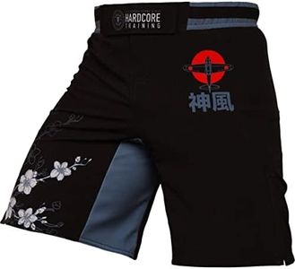 Hardcore Training Sakura Fight Shorts Men's Boxing MMA Combat BJJ Grappling Fitness Muay Thai Kickboxing No Gi