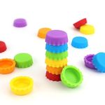 12 PCS Silicone Rubber Bottle Caps, Reusable Beer Caps for Home Brewing Beer, Soft Drink, Wine Bottle, Beer Bottle, Soda Bottles Kitchen Gadgets (Multicolor)