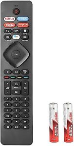 NH800UP RF402A-V14 BT800 IR Remote Control Compatible with Philips Android 4K Ultra HD Smart LED TV Replacement Controller with Netflix Vudu YouTube with Batteries (No Voice Function)