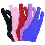 SENHAI 5 PCS Artist Finger Glove for Drawing Tablets Anti-fouling, 5 Colors Free Size Gloves for Graphics Tablet Left or Right Hand- Blue, Pink, Black, Purple, Red