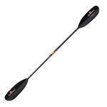 AQUA BOUND Eagle Ray Carbon 2-Piece Kayak Paddle, Black CR Blade/Posi-Lok Carbon Shaft, 210 cm