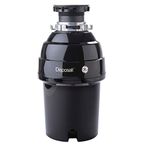 GE Disposall Continuous Feed 1 Horsepower Motor Garbage Disposer, Good for Grinding: Cooked Meat, Beans, & Seeds, Easy Install Kit, Non-Corded, Recommended Families of 4 or More, GFC1020N