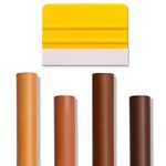 Pronese 11CM Wax Filler Sticks With Scraper For Wood Repair Kit, Furniture Repair Kit, Wood Filler Sticks, Wood Scratch Repair, Laminate Floor Repair Kit (4 Pcs)