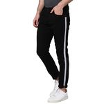 BUkkL Men's Slim Fit Jeans (black-108_32_Grey_32)