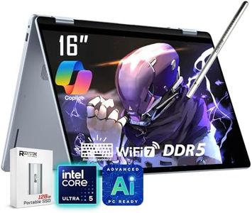 Dell 16 Plus 2-in-1 Laptop, 16" 1920 x 1200 Touchscreen, Core Ultra 5 226V(>i7-1355U), AI Ready, Copilot PC, Backlit Keyboard, 1080p Webcam, Wi-Fi 7, Windows 11 Home, Ice Blue(16GB DDR5 RAM | 1TB SSD)