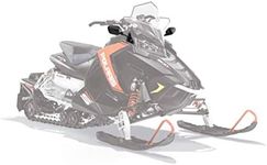 Polaris Snowmobile AXYS Snowmobile Mirrors - Black