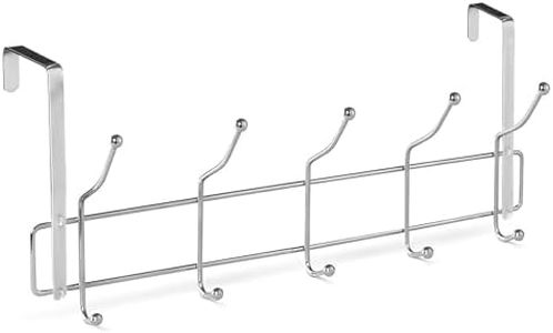 Premier Housewares 10 Hook Over the Door Hanger Chrome
