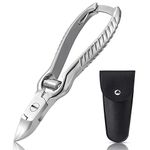 BEZOX Heavy Duty Podiatrist Toenail Clippers for Thick and Ingrown Nails, Stainless Steel Toe Nail Clippers Nail Cutter for Seniors