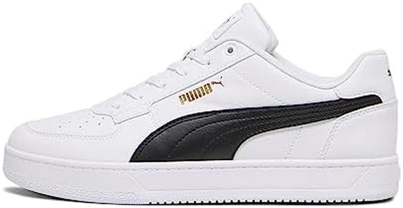 PUMA Unisex Caven 2.0 Sneaker, White Black Gold, 43 EU