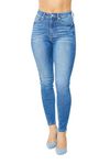 Judy Blue High Waist Tummy Control Classic Skinny Jeans 88799, Medium Blue, 14