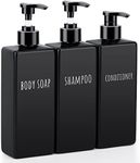 Segbeauty Black Shampoo Bottles wit