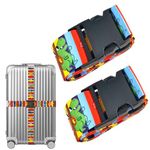 Luggage Strap Suitcase Belt Travel Bag Accessories (Dino Junior-2pack)