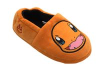 Pokemon Boys Kids Slippers Pikachu Charmander, Orange, 12 UK Child