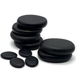 Bacaby Hot Stones - 10Pcs Essential Massage Stones Set ,Basalt Hot Rocks Stones For Professional Or Home Spa,Relaxing,Healing,Pain Relief