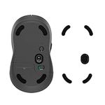 kwmobile Mouse Feet Replacement Compatible with Logitech M650 Wireless Computer Mouse Skates Sticker - Black