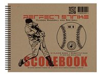 Perfect Strike Baseball SCOREBOOK with Rules and Scoring Instructions : Heavy Duty. Great for Baseball and Softball. (1 Book)