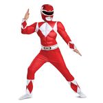 Disguise Ranger Classic Muscle Child Costume, Red, Large/(10-12)