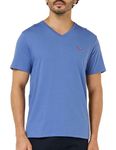 Levi's Men's Original Housemark V-Neck Non Graphic TEES, Coastal Fjord, S