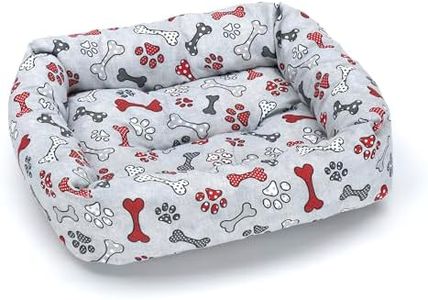 Cama para Perros Cuna Perros Suave y Cómoda, Lavable, Ideal para Descanso y Sueño - Tamaño Mediano, Color (Gris, 70x60)