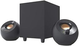 CREATIVE Pebble Plus 2.1 USB-Powered Desktop Speakers with Powerful Down-Firing Subwoofer and Far-Field Drivers, Up to 8W RMS Total Power for Computer PCs and Laptops (Black)