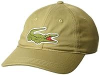 Lacoste Men's Solid Big Croc Cap, L