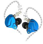 CCA KZ ZSN Pro X Dual Driver In Ear Earphone 1BA 1DD Wired Earphone HiFi Sport Gaming Earbuds Headphones Compatibility for Phone Computer Tablet with Gift Set-Blue no mic