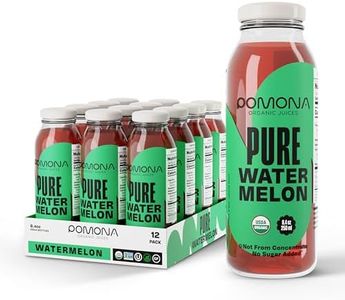 Pomona Organic Juices Pure Watermelon Juice, Cold Pressed Organic Juice, Non-GMO, No Sugar Added, Not from Concentrate, Gluten Free, Kosher Certified, Preservative Free, 8.4 Ounce (Pack of 12)