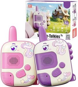 Walkie Talkie - Toys for 3-8 Year Old Boys Girls Gifts for 5 6 7 8 Year Olds Boys Unicorn Gifts for Girls Toys Age 4-7 Kids Age 3 4 5 Outdoor Walkie Talkie Kids Camping Birthday Xmas Stocking Fillers