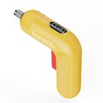 Fanttik L1 Pro 3.7V Cordless Screwdriver, Electric Screwdriver Set with 14 Bits, Digital Screen, Li-ion 2000mAh, 1/4''Hex, 6 Torque Settings 0.5-6 N.m, Variable Speed, Front LED, Yellow