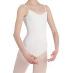 Capezio Women’s Princess Seamed Leotard, Dance & Gymnastic Leotard For The Elegant Ballerina Look, Ballet Leotard Women Can Use For Studio Time, Rehearsals & Performance - White, Size S