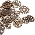 GraceAngie 100 Gram Brass, Watch Pendants Charms, Approx 70pcs Wheel Gears, DIY Jewelry Making