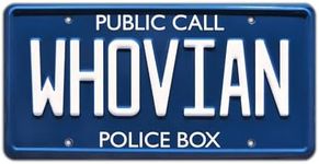 Whovian | Metal Stamped License Plate