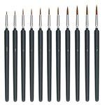 11 Pieces Fine Detail Paint Brush Miniature Small Thin Painting Brushes Kit Micro Artist Acrylic Paints Brush Set