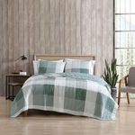 Eddie Bauer Quilt Set, Cotton, Pastel Green, King