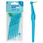 TePe Interdental Brush Angle, Blue, 0.6mm/ISO 3, 6pcs, Plaque Remover, Easy and efficient Cleaning Between Teeth, Tooth Floss for Small Gaps